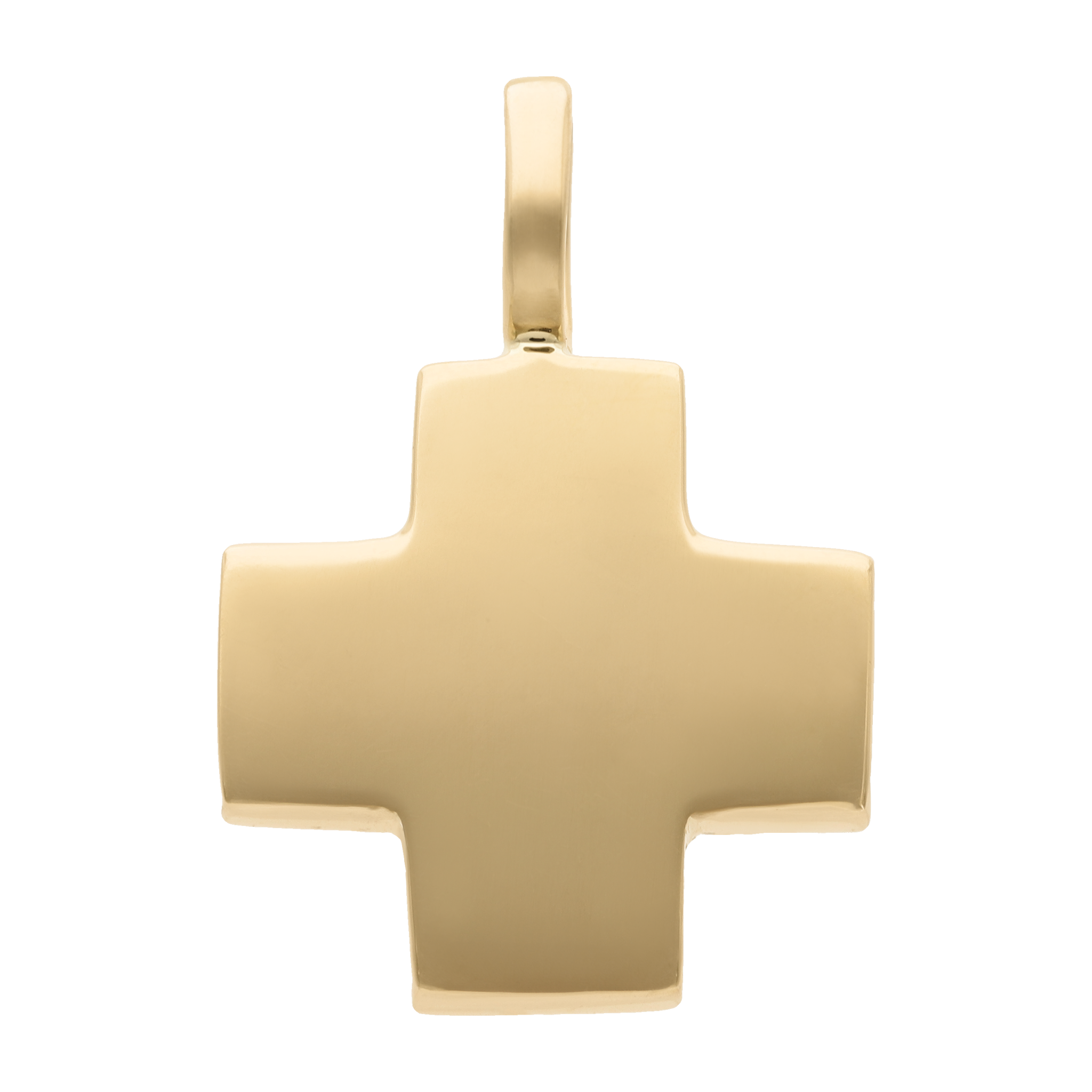 Cruz roja sólida 14K