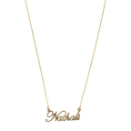 Collar nombre liso 10K