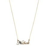 Collar nombre liso 10K