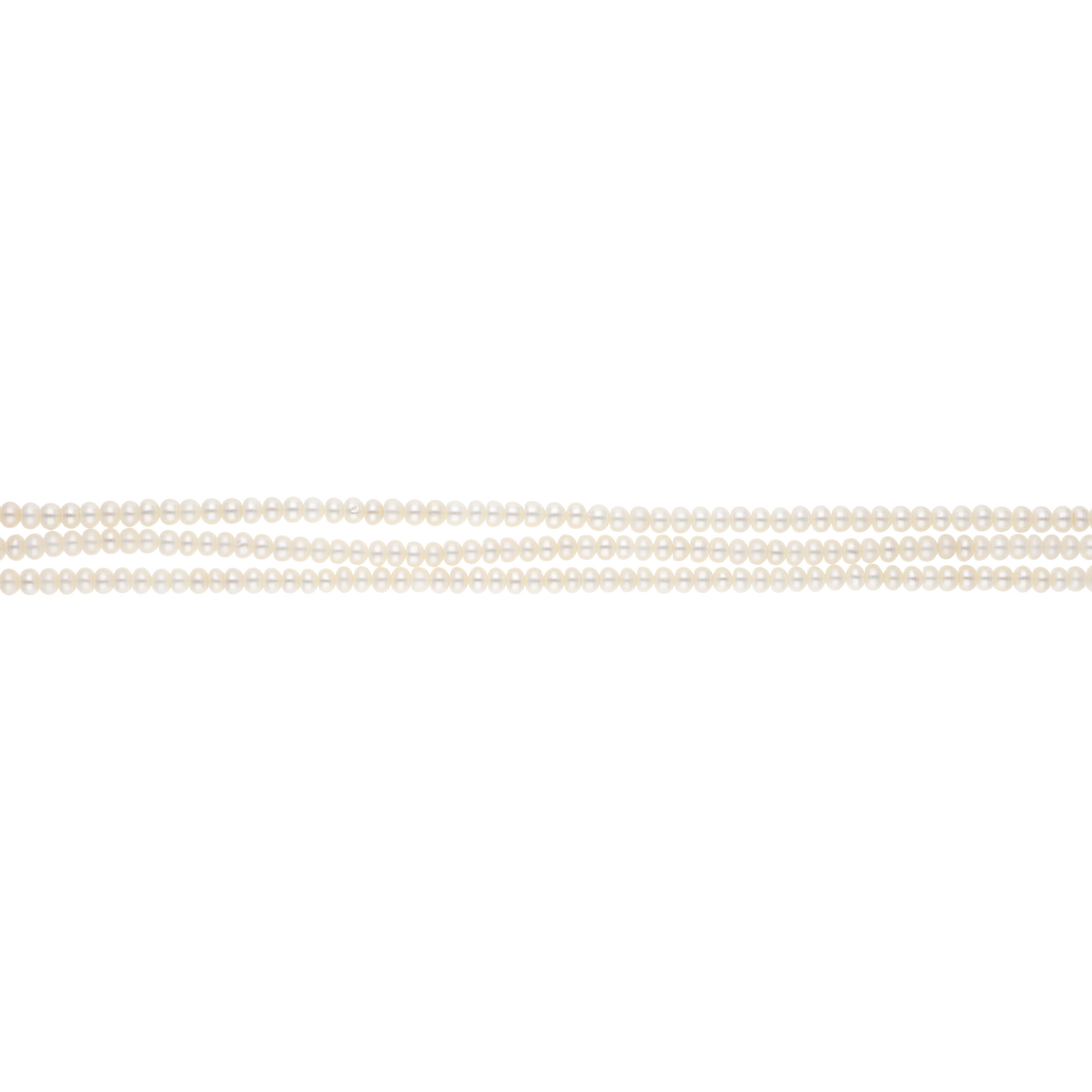 Choker 3 hilos perlas blancas 5 mm
