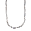 Collar perlas donas grises