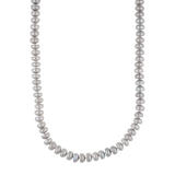 Collar perlas donas grises