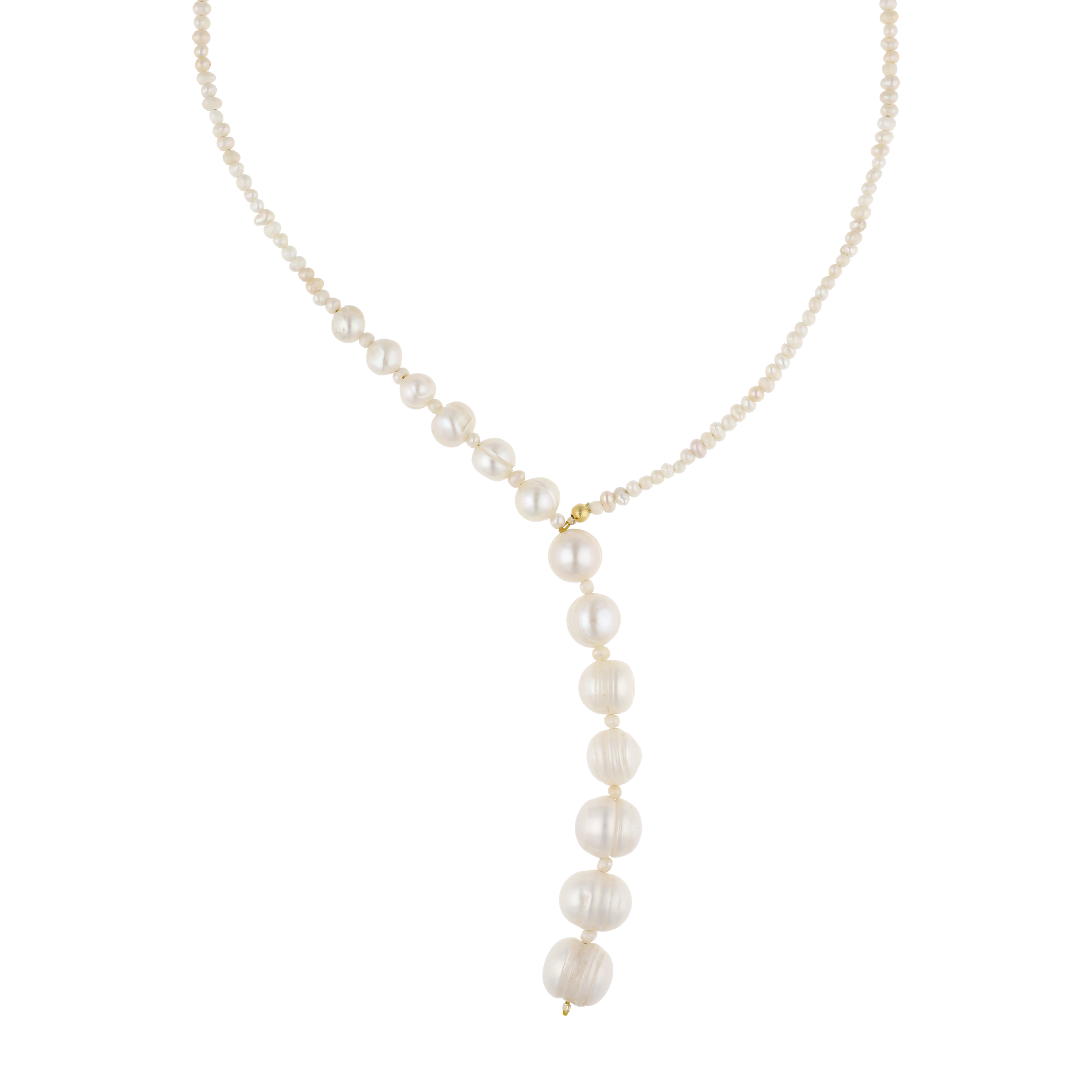 Collar perlas corbatín