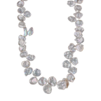 Collar perlas cereal grises