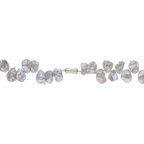 Collar perlas cereal grises