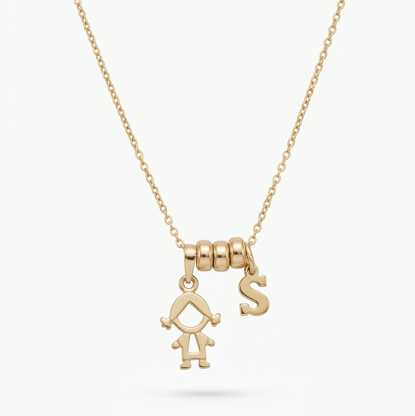 Collar hijo + Letra 10K