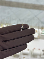 Cruz mini circonias 14K