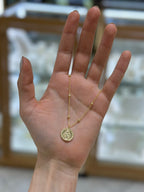 Collar bolitas Milagrosa plata