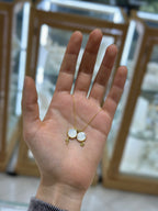 2 escapulario redondo plata Virgen del Carmen, Sagrado Corazón y dijes colgantes