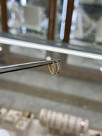 Arracadas circonias 14K