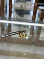 Arracadas cuadradas circonias plata