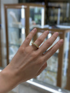 Anillo hueco liso 10K