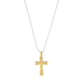 Collar cruz bimetal