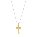 Collar cruz bimetal