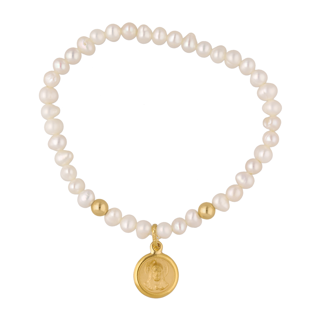 Pulsera perlitas escapulario Guadalupe