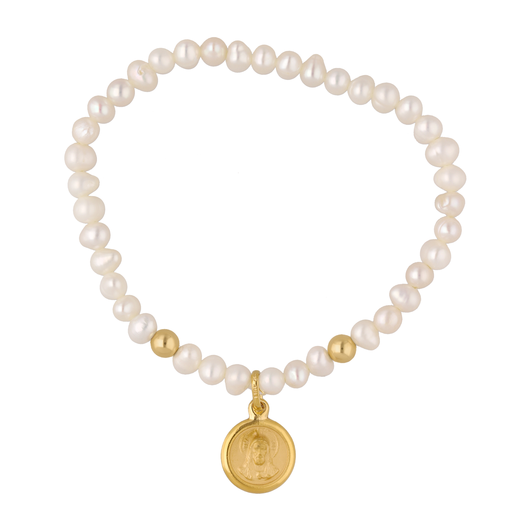 Pulsera perlitas escapulario Guadalupe