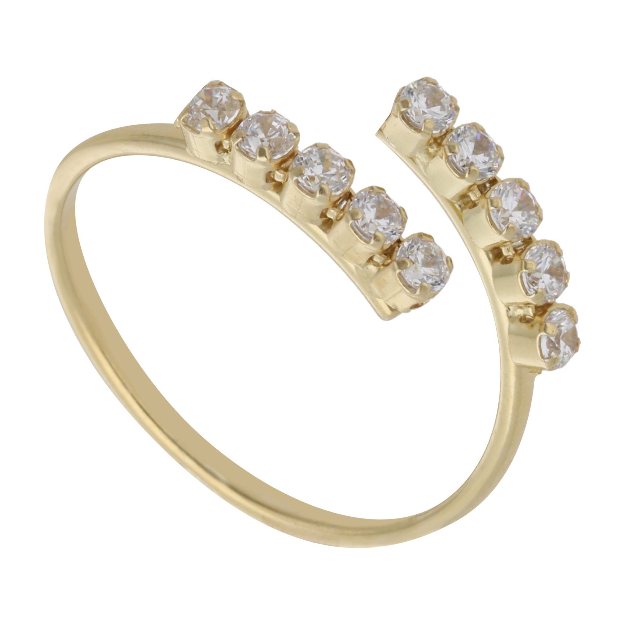 Anillo tu y yo circonias plata