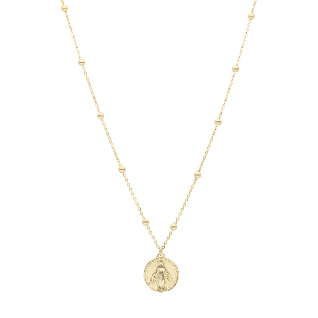 Collar bolitas Milagrosa plata