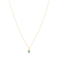 Collar plata cruz mini circonias