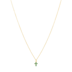 Collar plata cruz mini circonias