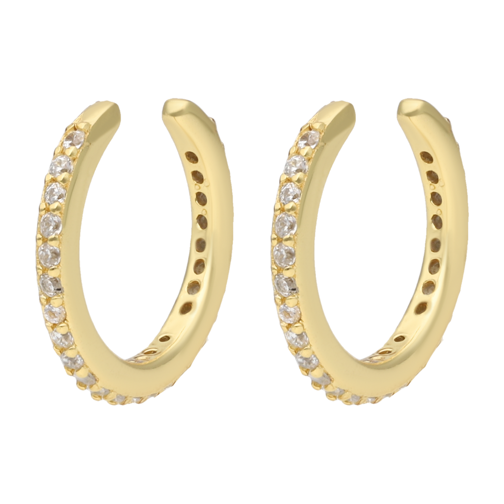 Earcuff 1 fila circonias plata