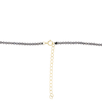 Collar piedras medalla madre perla busto Guadalupe