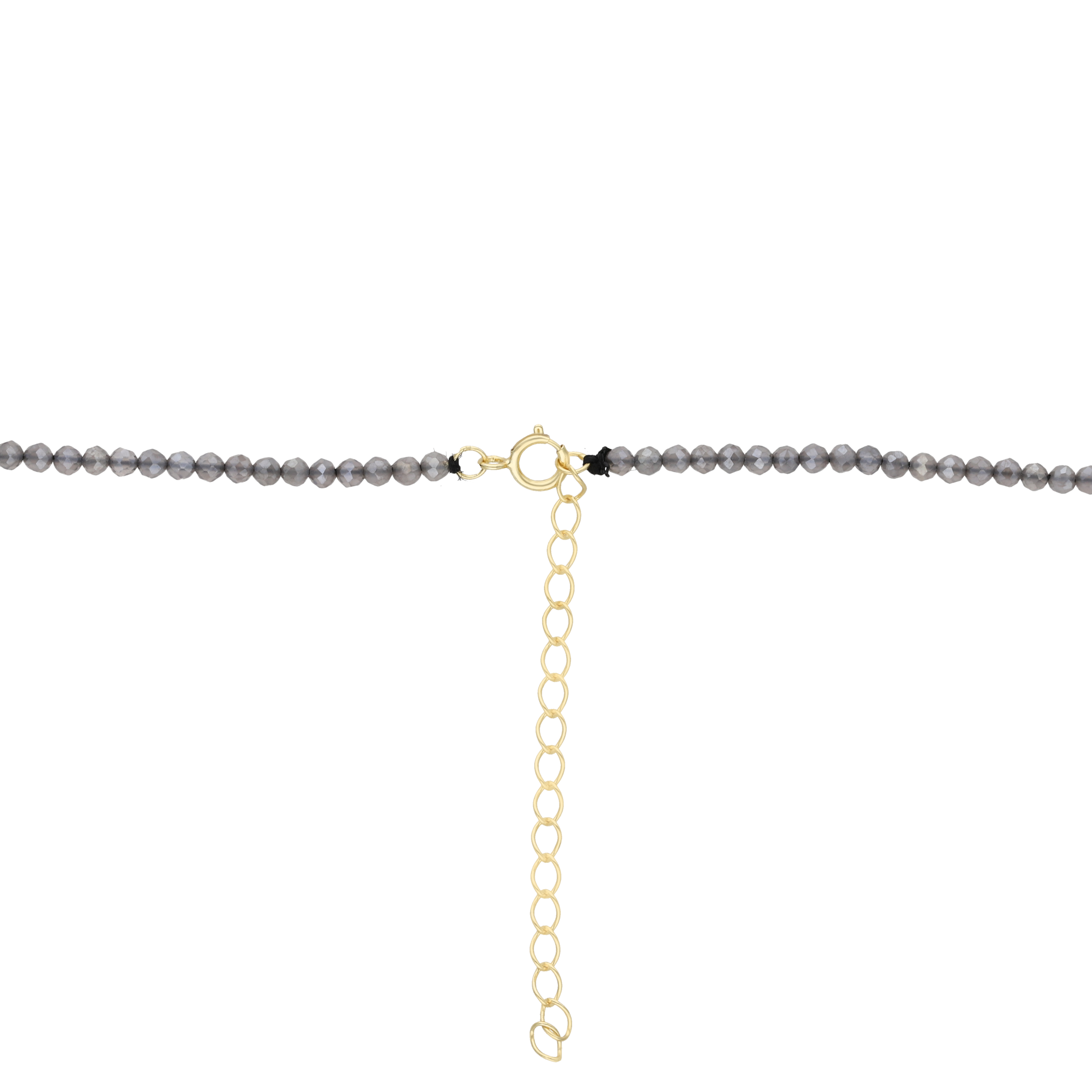 Collar piedras medalla madre perla busto Guadalupe