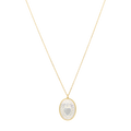 Collar medalla oval Sagrado Corazon