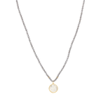 Collar piedra Virgen del Carmen madre perla