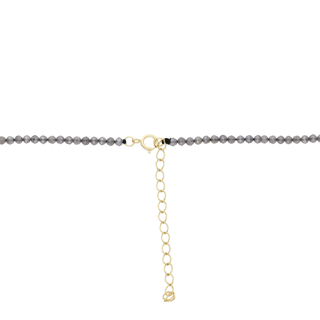 Collar piedra Virgen del Carmen madre perla