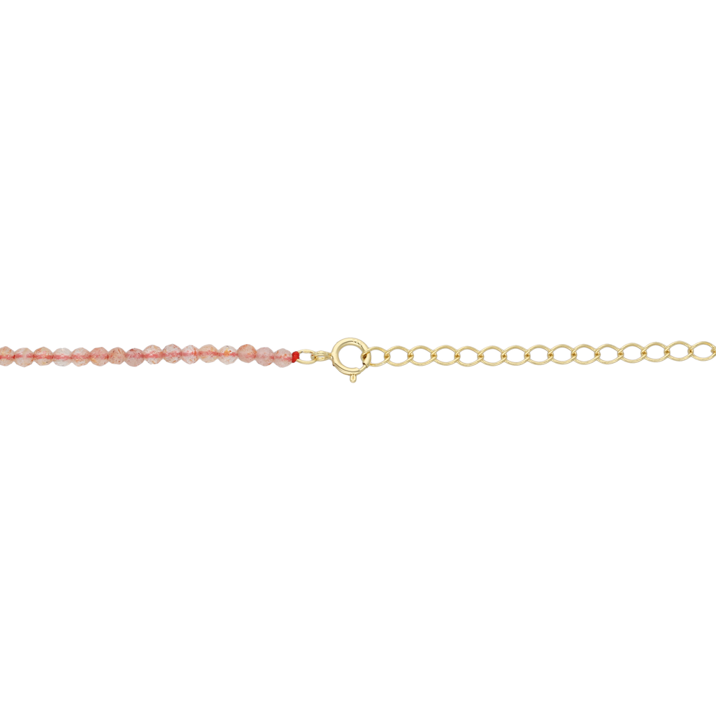 Collar piedra Virgen del Carmen madre perla