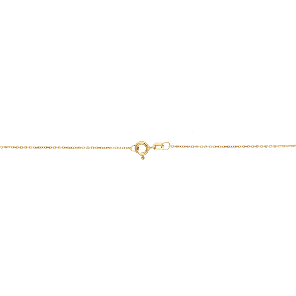 Collar dije circonias violeta plata amarilla