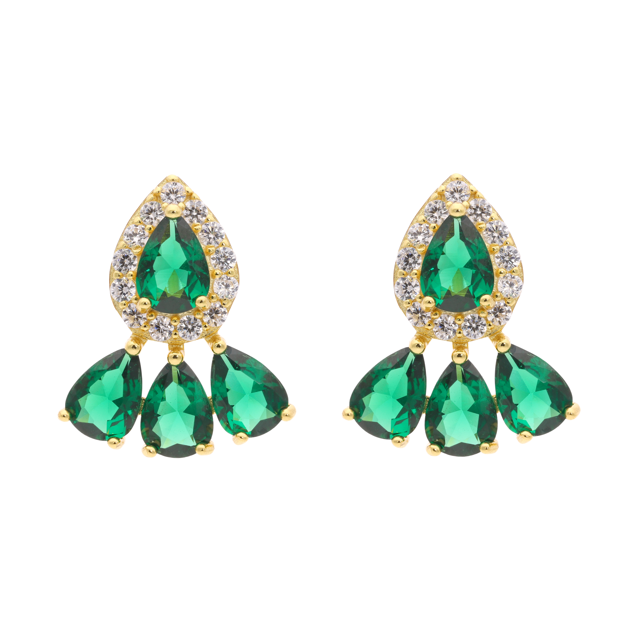 Set verde plata amarilla