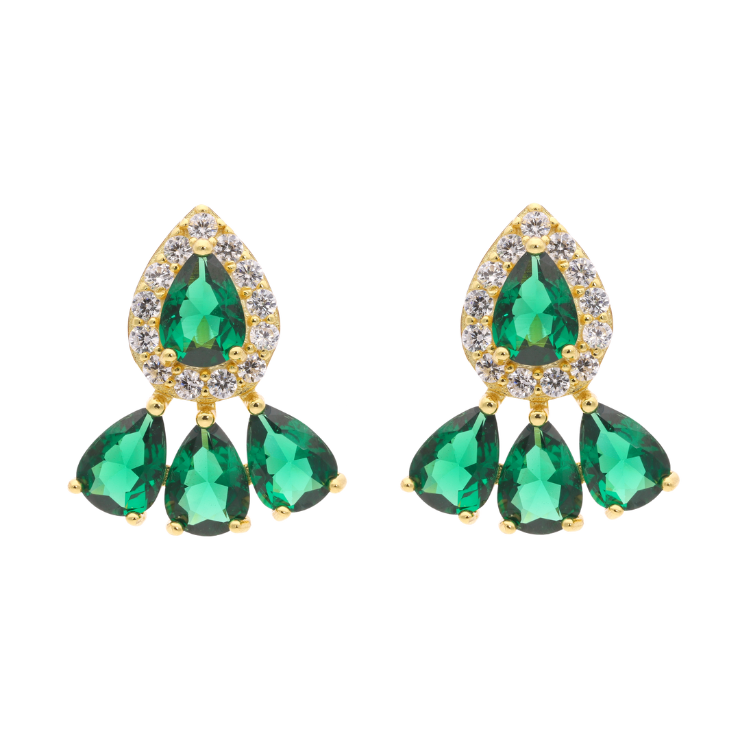 Set verde plata amarilla