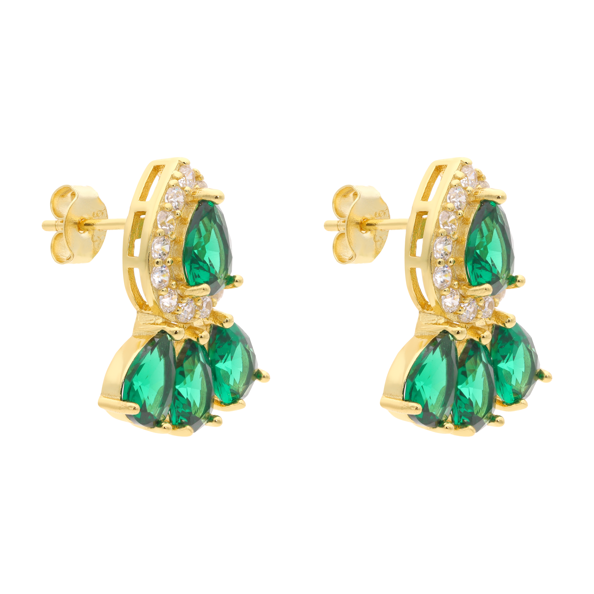 Set verde plata amarilla