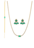 Set verde plata amarilla