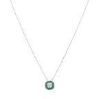 Collar circonias 2 colores plata