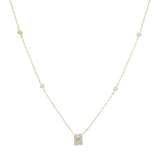 Collar/Choker dije baguettes circonias plata