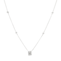Collar/Choker dije baguettes circonias plata