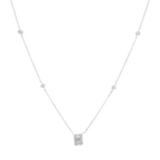 Collar/Choker dije baguettes circonias plata