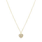 Collar corazón madre perla mamá circonias plata