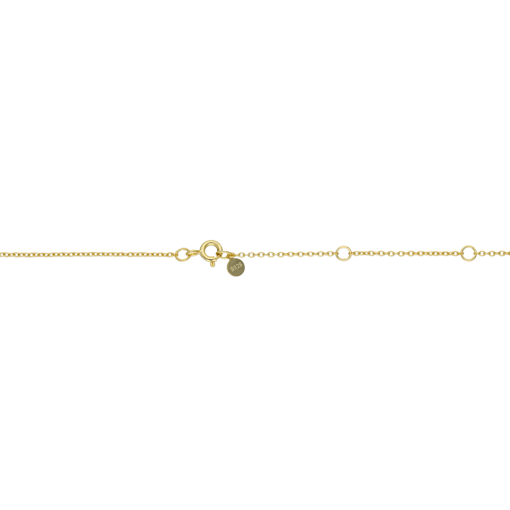 Collar oso madre perla plata