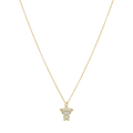 Collar niña coletas madre perla circonias plata