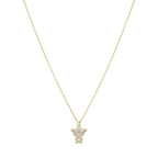 Collar niña coletas madre perla circonias plata