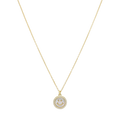 Collar carita feliz madre perla plata