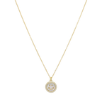 Collar carita feliz madre perla plata