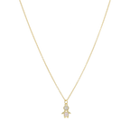 Collar niño/a madre perla circonias plata