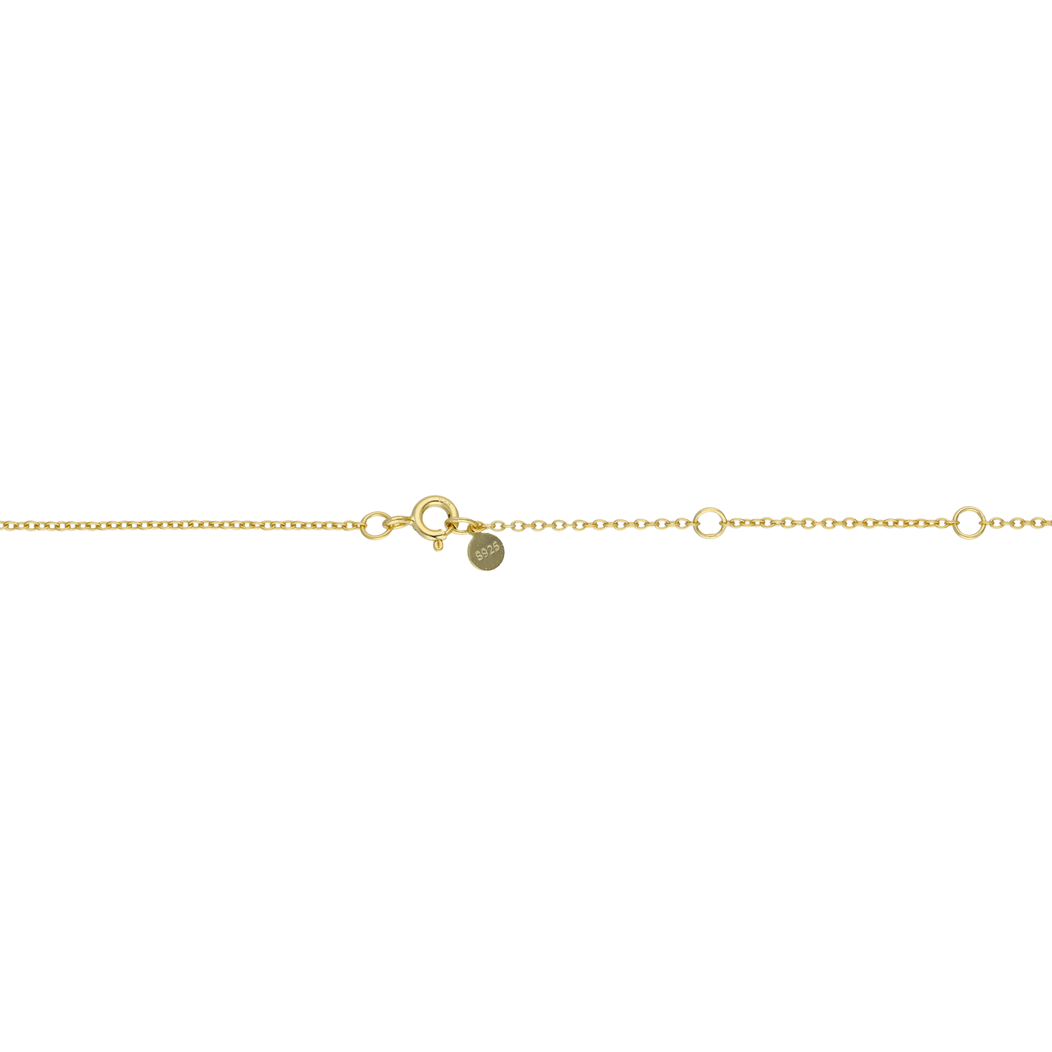 Collar candado madre perla plata