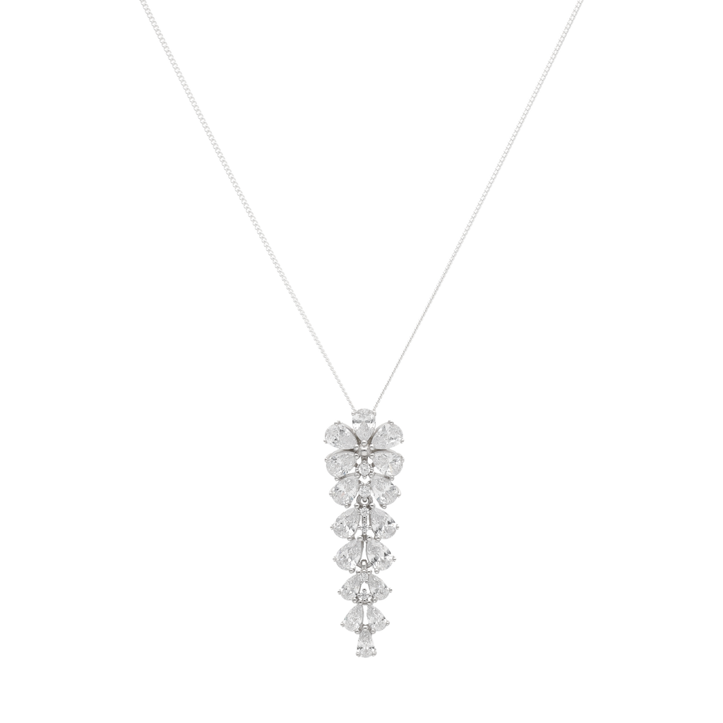 Set anillo/aretes/collar circonias plata