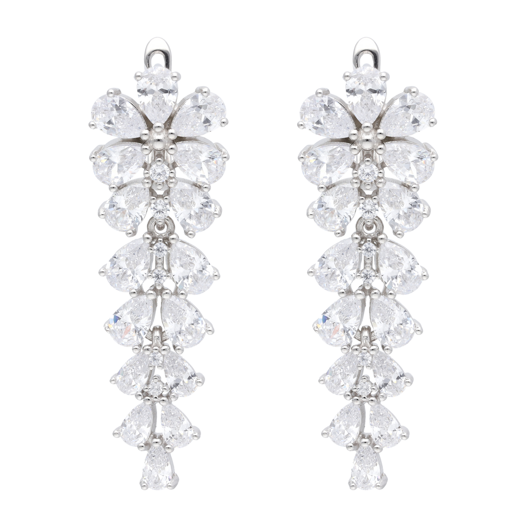 Set anillo/aretes/collar circonias plata